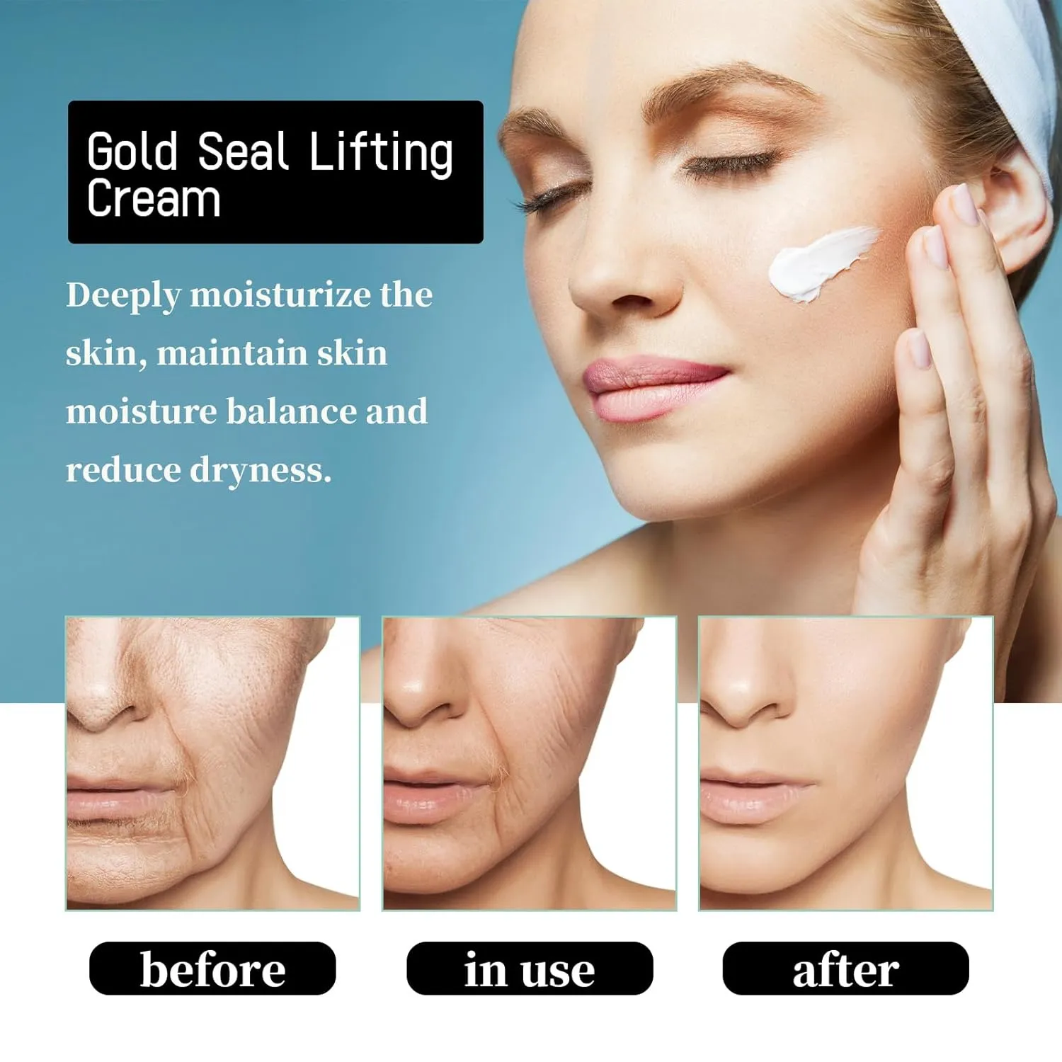 NLK Electric Massage Face Cream – 2-in-1 Facial Moisturizer & Massager with Niacinamide & Squalane – Brightening, Hydrating & Skin-Firming Cream for Busy Men & Women (2 pcs)