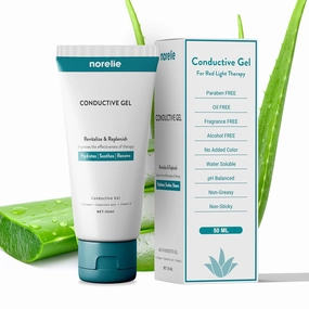 Norelie Conductive Gel for RedRevive Cold Laser Therapy Wand - Activator Serum for Red Light Therapy, Hydrating, Non-Sticky Gel for Face and Body, 50ml