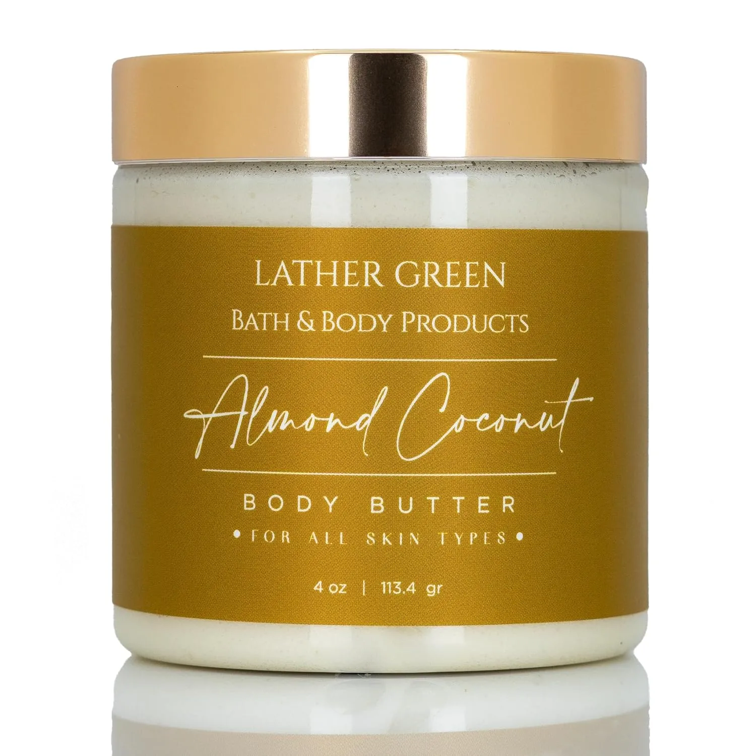 Nourishing & Hydrating - Deep Moisturizing for All Skin Types with Shea & Mango Butter (4 OZ, Almond Coconut)