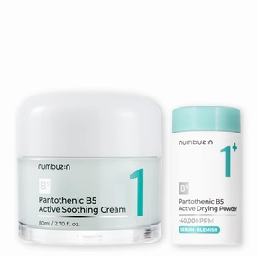 numbuzin Acne Care Set No.1 Pantothenic B5 Active Soothing Cream   No.1 Pantothenic B5 Active Drying Powder