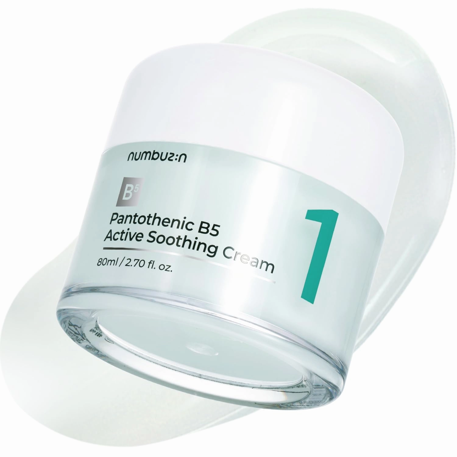 numbuzin No.1 Pantothenic B5 Active Soothing Cream | Remove sebum and skin troubles, Pantothenic acid, Korean Skincare Gift for Women | 2.70 fl oz