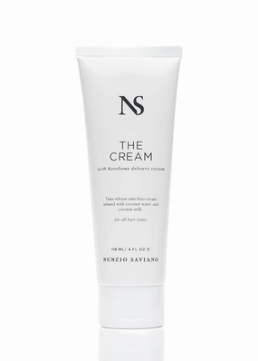 Nunzio Saviano The Cream – 118ml | Anti-Frizz Hair Styling Cream for Curly, Wavy and Frizzy Hair | Lightweight Smoothing Cream with Coconut Water & Milk | Frizz Control and Hydration for Healthy Hair