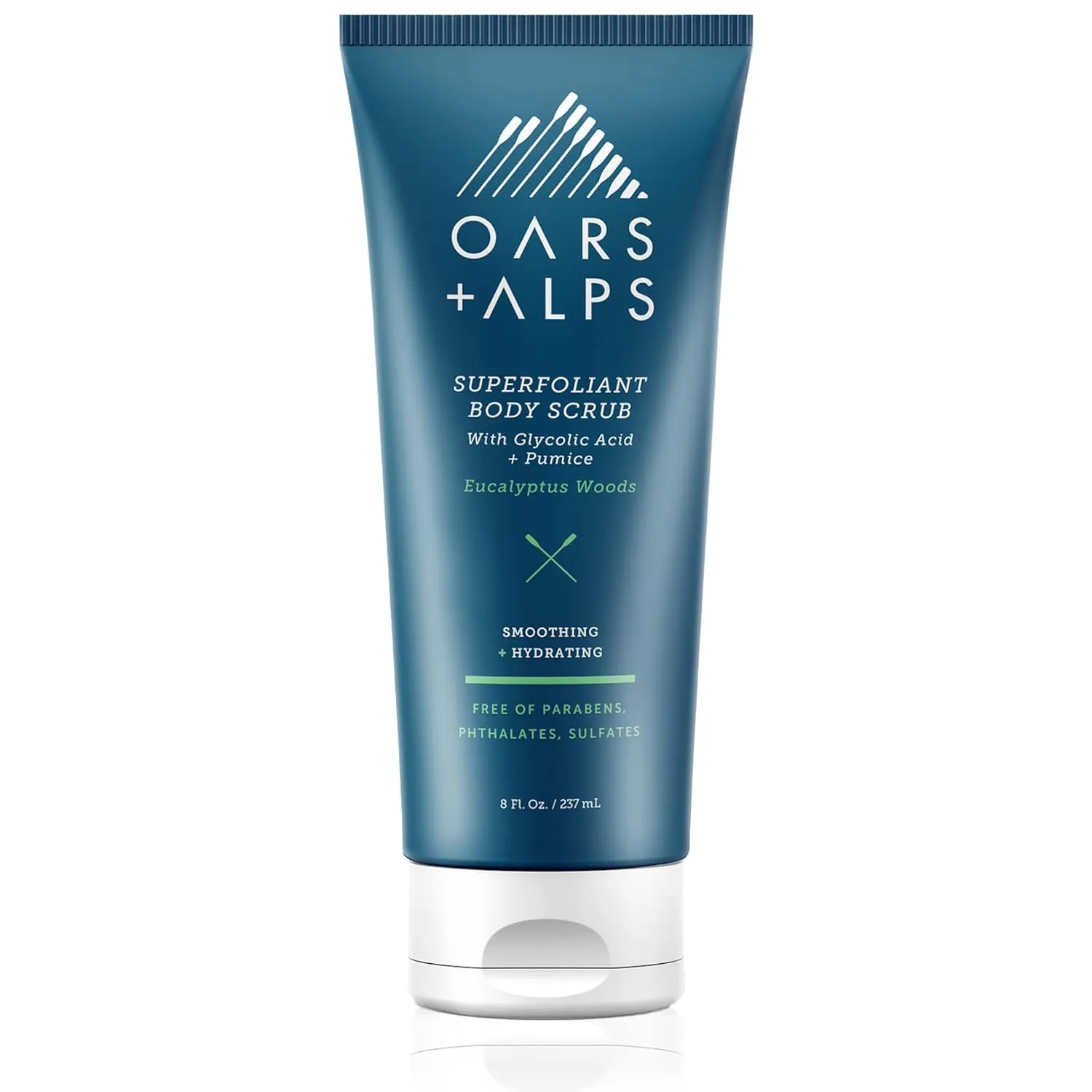 Oars   Alps Superfoliant Body Scrub, Dermatologist Tested and Made with Clean Ingredients, Contains Niacinamide and Coconut Oil, 8 Fl Oz