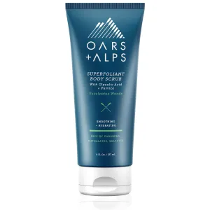 Oars   Alps Superfoliant Body Scrub, Dermatologist Tested and Made with Clean Ingredients, Contains Niacinamide and Coconut Oil, 8 Fl Oz