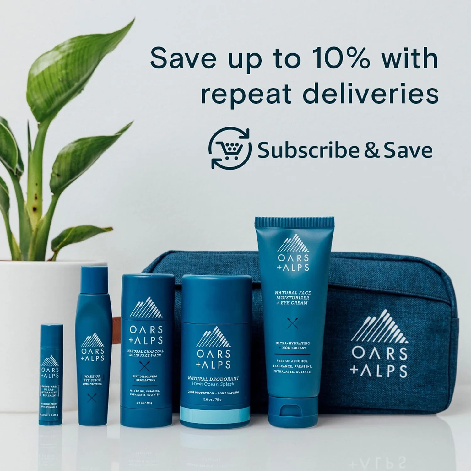 Oars   Alps Travel Sunscreen Spray for Face & Body, SPF 50 Spray Sunscreen Infused with Vitamin C & Antioxidants, No White Residue, Water & Sweat Resistant, Lightweight, Hydrating, 1.87oz, 3pk
