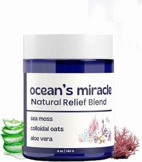 Ocean's Miracle -Eczema Relief Cream, Eczema Healing Blend - Natural Soothing Skin Relief for Dry, Made with Organic Ingredients for Full Body Soothing & Hydrating (1pcs)
