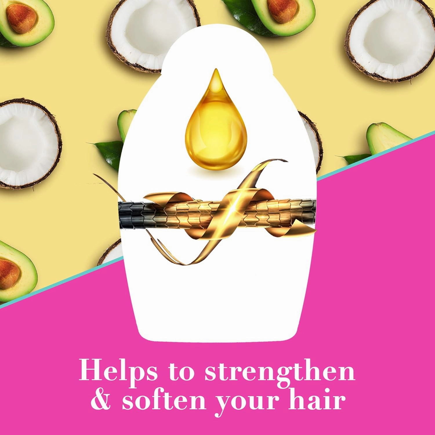 OGX Shampoo And Conditioner Ever Straightening With Brazilian Keratin Smooth 385Ml Pack Of 2
