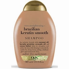OGX Shampoo And Conditioner Ever Straightening With Brazilian Keratin Smooth 385Ml Pack Of 2