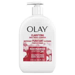 Olay Niacinamide   Peptide 24 Face Wash, Clarifying, Sulfate-Free, 16 oz