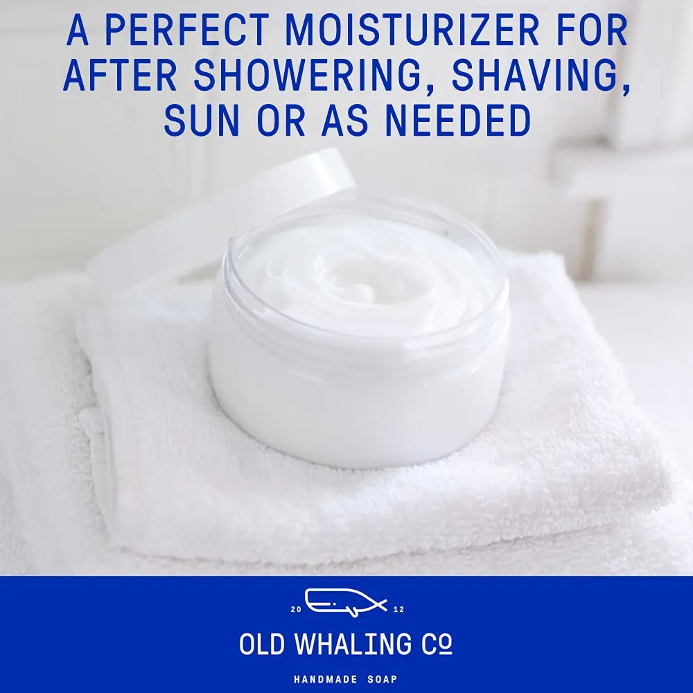 Old Whaling Co Coconut Milk Body Butter 2 Pack – Soothing Cream with Shea Butter, Aloe and Sunflower Oil – Tropical, Floral Scent, 8oz Jars, Set of 2