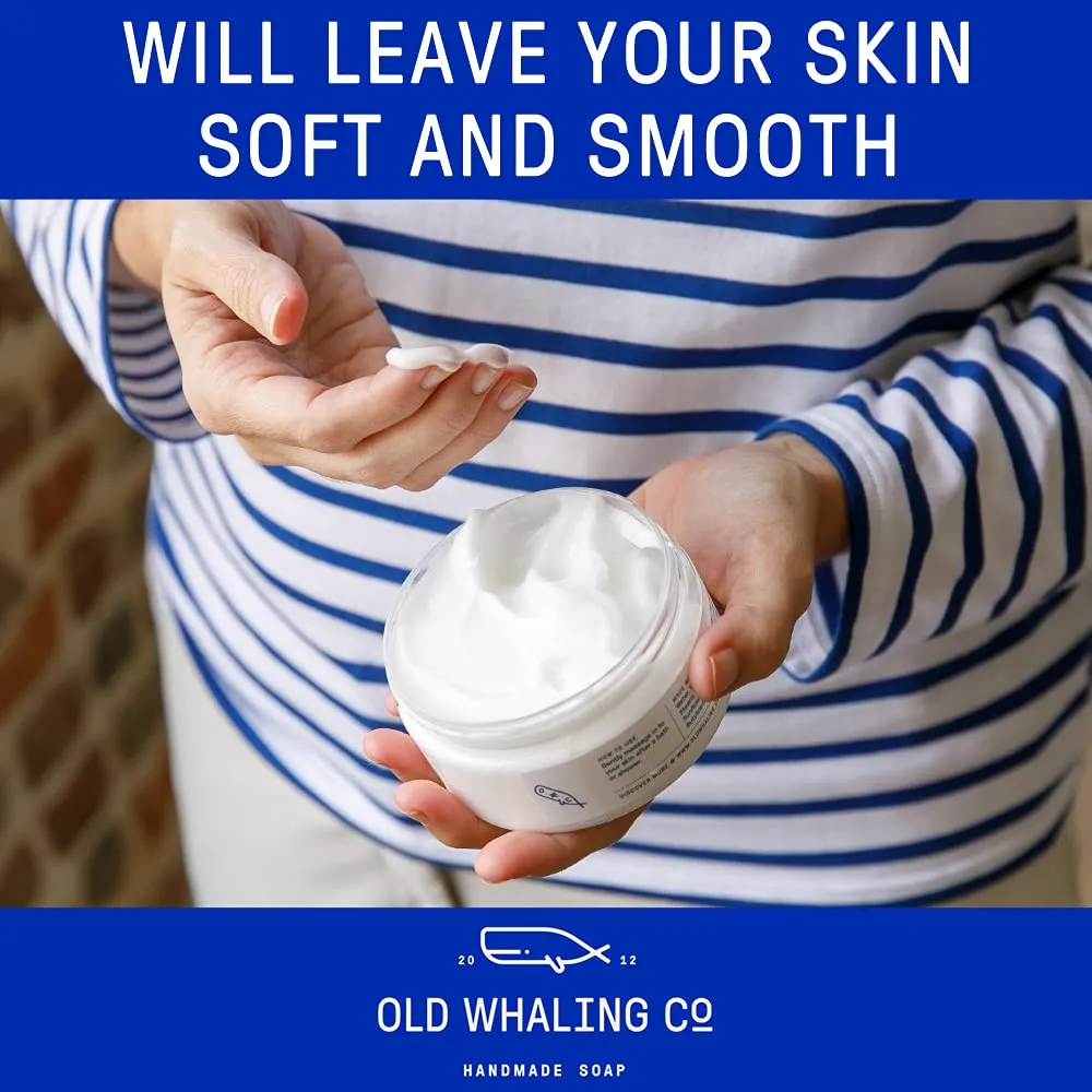 Old Whaling Co Coconut Milk Body Butter 2 Pack – Soothing Cream with Shea Butter, Aloe and Sunflower Oil – Tropical, Floral Scent, 8oz Jars, Set of 2