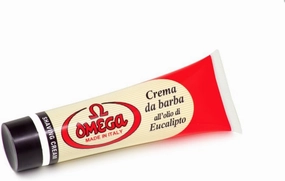 Omega Perma Brands Shaving Cream - Eucalyptus - 100 ml 3.5oz