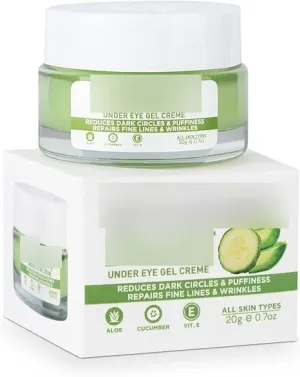 Organic EyeLift Hydrating Natural Under Eye Cream Gel for Dark Circles, Puffy Eyes, Wrinkles & Removal of Fine Lines for Women & Men, 20 gm