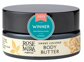 Organic Sweet Coconut Body Butter - For all Skin Types including Sensitive Skin