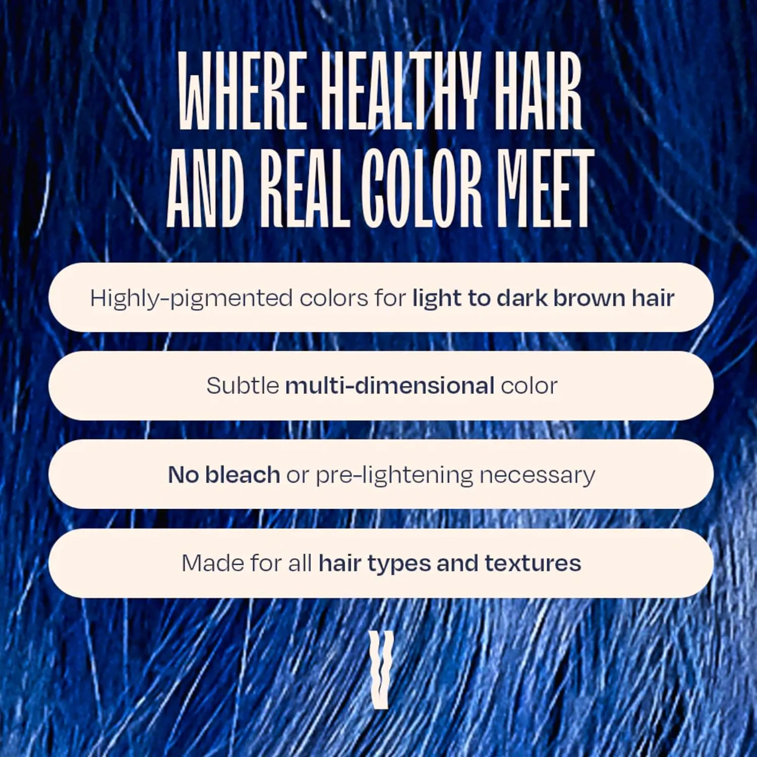 oVertone Haircare Color Depositing Conditioner - 8 oz Semi Permanent Hair Tint with Shea Butter & Coconut Oil - Vibrant Blue, Vegan, Cruelty-Free