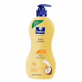 P.a.r.a.c.h.u.t.e Advansed Soft Touch Body Lotion for Women & Men, All Skin types, 400ml | Pure Coconut Milk & Honey, 100% Natural, 72h Moisturisation