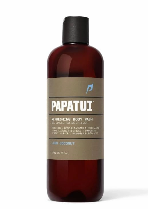 Papatui Refreshing Men's Body Wash, Lush Coconut, 18 oz pack 1