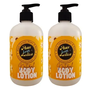 Peace Love   Lotion Lilac Bloom Scented Natural Body Lotion, 12 Oz (2 Pack)