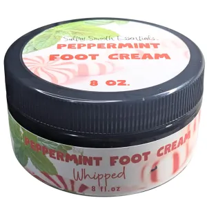 Peppermint Foot Cream - Relieves   Replenishes Dry Skin, Cooling Peppermint with Soothing Ultra-Moisturizing Shea   Cocoa Butters, Lanolin   Essentials oils (8 oz)