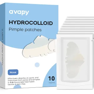 Pimple Patches for Nose, Cover Nose Pimples Overnight - Hydrocolloid Acne Patches - Absorbs Oil Overnight & Facial Skin Care Products, Cruelty-Free, Zit Patches - Nose Pimple Patches (10 Count)