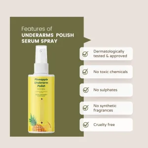 Pineapple under arm Polish serum, With Glycolic Acid, Niacinamide Fro fades Underarm Darkness, 100 ml