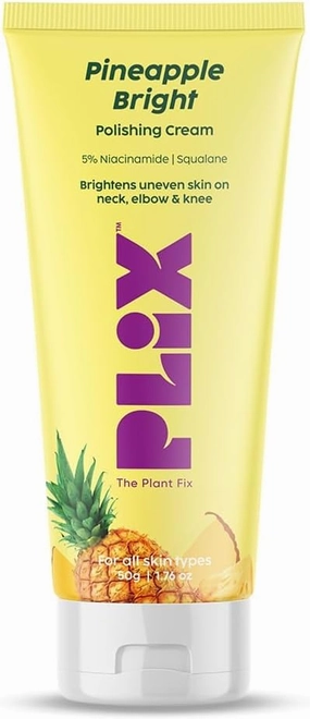 Pineapple 5% Niacinamide Bright Polishing Cream for Neck, Knees & Elbows | Hyperpigmentation, Exfoliates & Hydrates Skin | All Skin Types | 50g