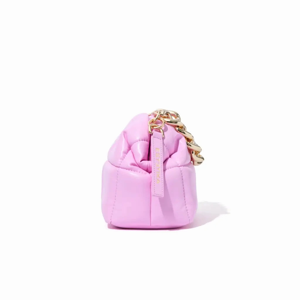 Pink Quilted Makeup Clutch Bag - The BABEE