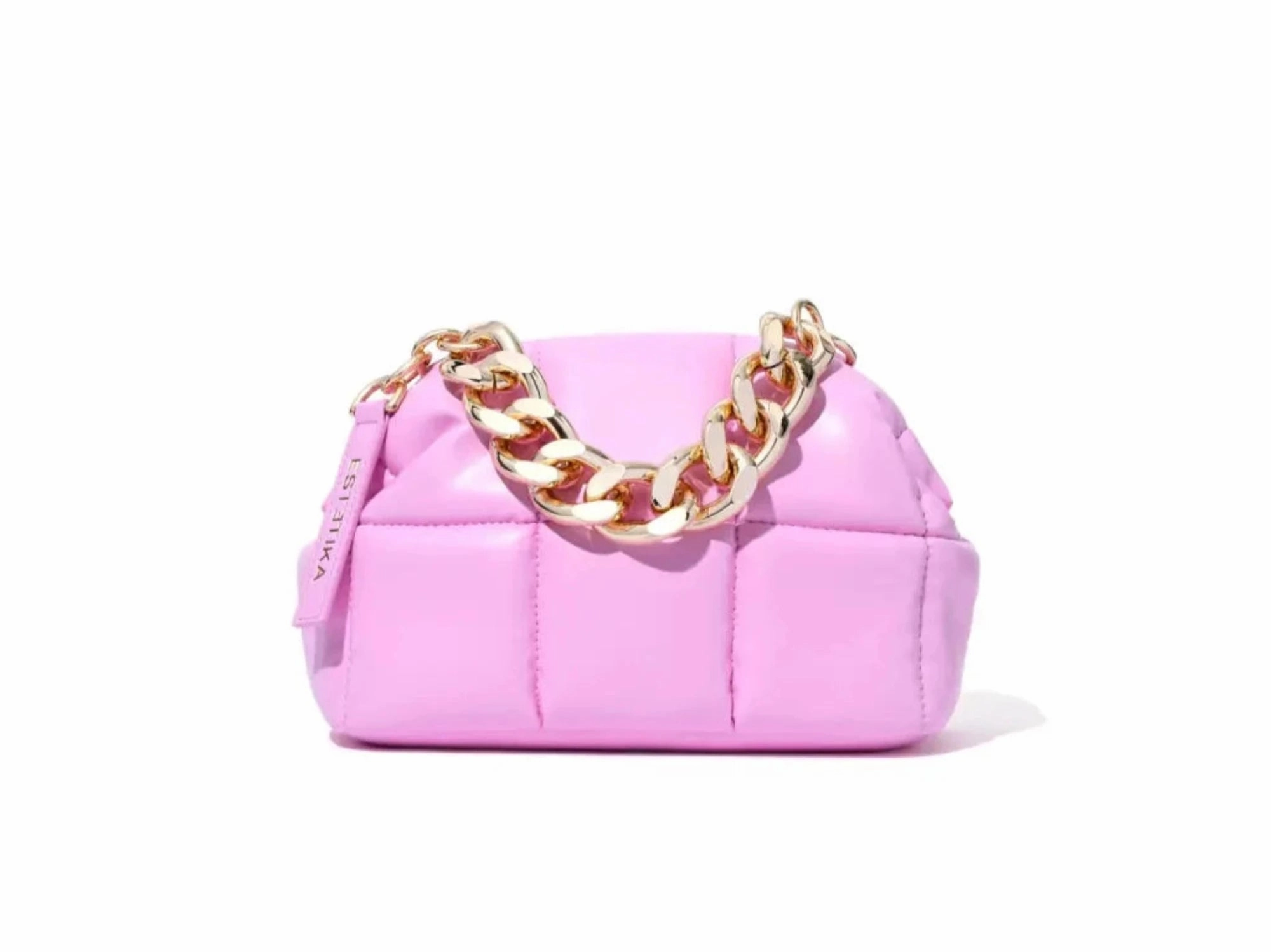 Pink Quilted Makeup Clutch Bag - The BABEE