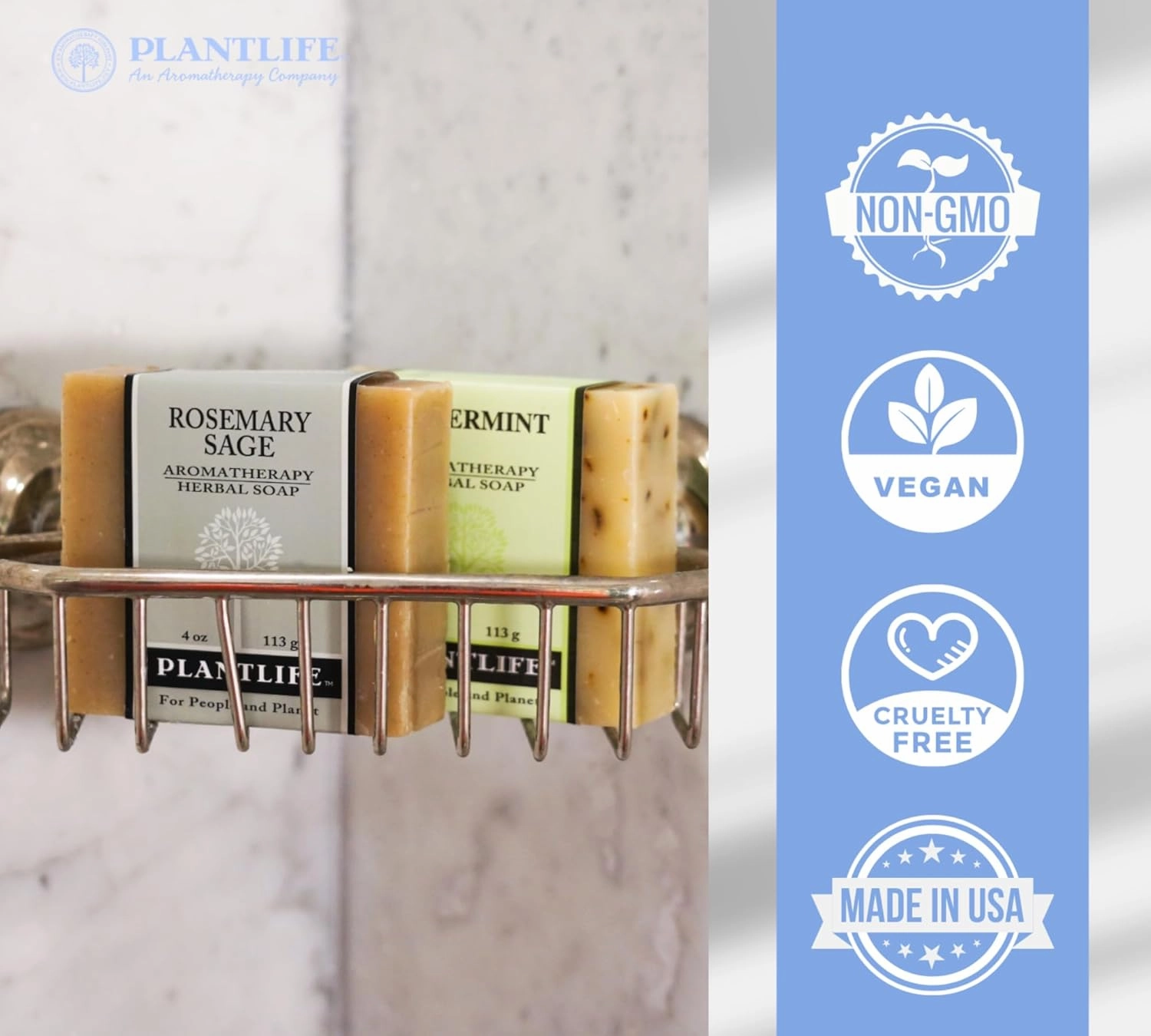 Plantlife Coconut Lime 3-Pack Bar Soap - Moisturizing and Soothing Soap for Your Skin - Hand Crafted Using Plant-Based Ingredients - Made in California 4oz Bar