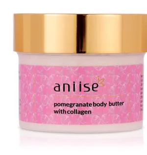 Pomegranate Body Butter Cream with Collagen, Loaded with Coconut & Avocado Oil, Moisturizing Body Butter Dry Skin Cream(200g)