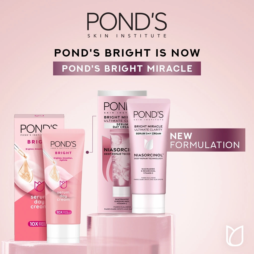 Pond's Bright Miracle Ultimate Clarity Serum Day Cream (Niasorcinol) 40g