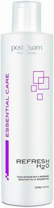 postQuam Professional Refresh H2O for Dry or Dehydrated Skin Moisturizing Tonic 250ml - Super Hydrating Effect – Provides A Toning and Refreshing Effect - Alcohol Free - Aloe Vera Sunflower Extract