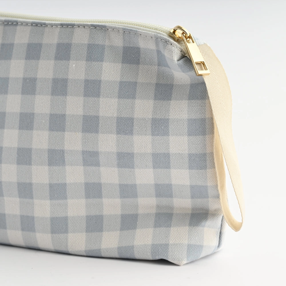 Printed Make Up Bag Large - GINGHAM