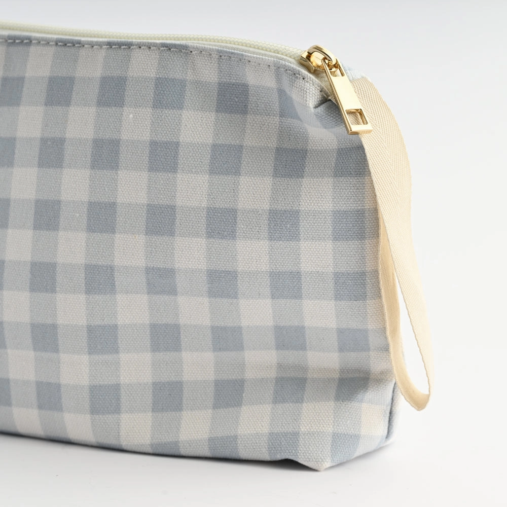Printed Make Up Bag Large - GINGHAM