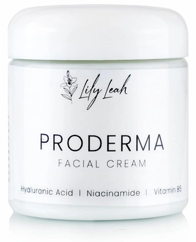 ProDerma Unscented Facial Cream - Hyaluronic Acid, Niacinamide, Vitamin B5, Squalane, Betaine - 8 oz