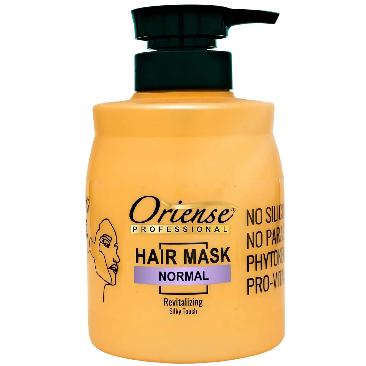Professional Normal Hair Mask - Aloe Vera & Sweet Almond Extract with Shea Butter & Glycerin & Panthenol for Everyday Balance - Silicone, Paraben and Dye-Free 20.2 fl.oz
