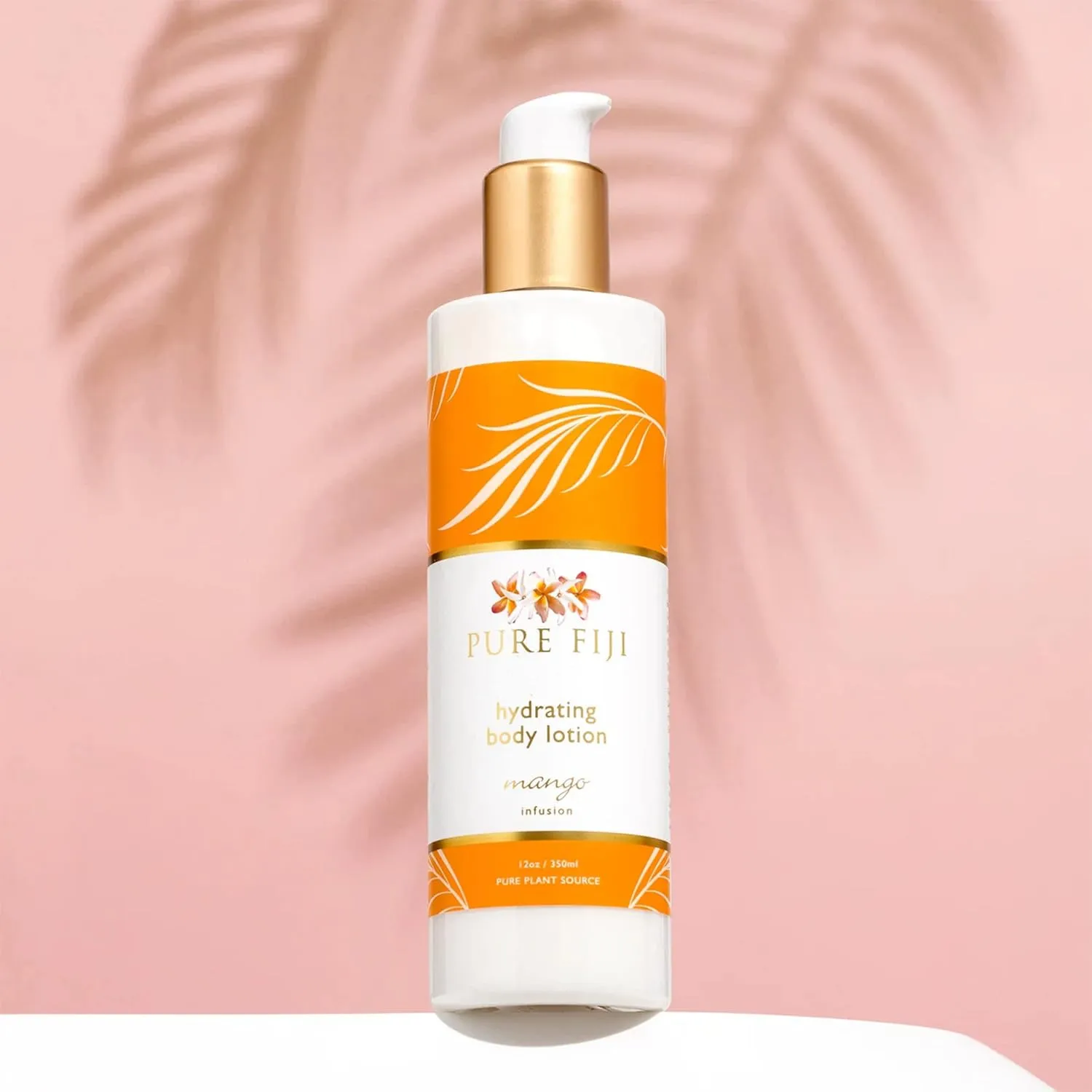 PURE FIJI Body Lotion Hydrating - Moisturizing Lotion for Dry Skin with Coconut Milk and Vitamin E, Organic Body Lotion For Women and Men, Mango Scent, 12 oz