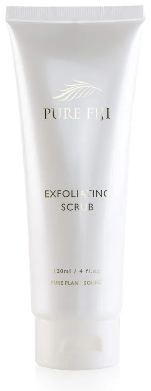 Pure Fiji Exfoliating Scrub - Facial and Body Scrub with Vitamin E, Coconut Oil Exfoliating Body Scrub for Women and Men, 4 Ounce
