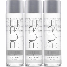 Pure By Gloss Body Wash – Fresh Lemon Scent – for All Skin Types – Cruelty Free and Paraben Free – Luxurious Moisturizing, Softening & Smoothing Formula – for Men, Women, Kids – 8.5oz Each – 3 Pack