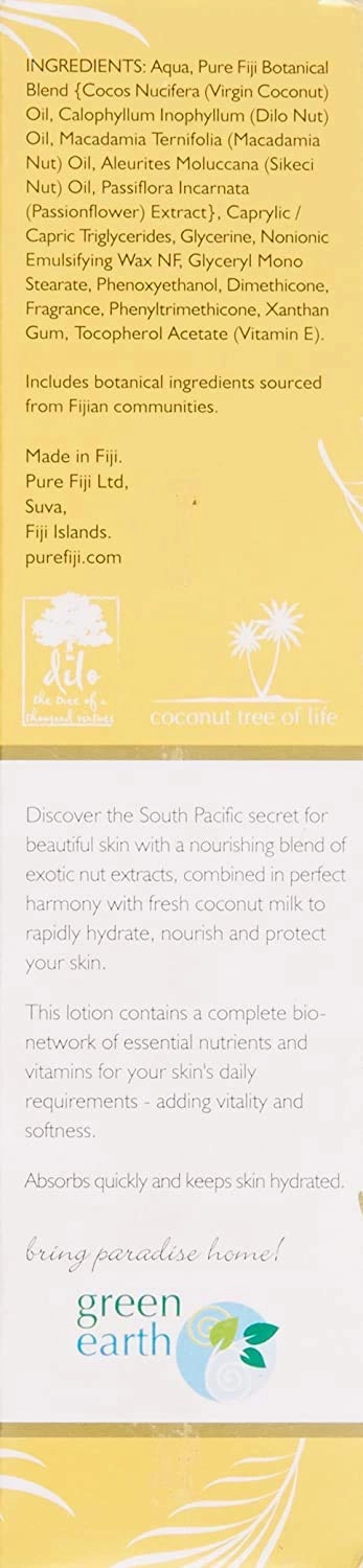 PURE FIJI Body Lotion Hydrating - Moisturizing Lotion for Dry Skin with Coconut Milk and Vitamin E, Organic Body Lotion For Women and Men, Pineapple Scent, 3 oz