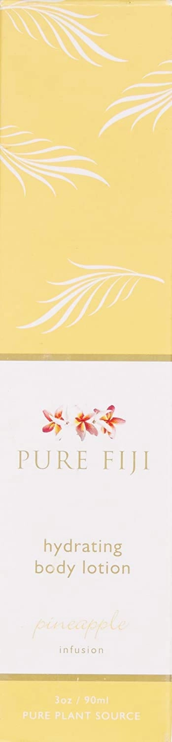 PURE FIJI Body Lotion Hydrating - Moisturizing Lotion for Dry Skin with Coconut Milk and Vitamin E, Organic Body Lotion For Women and Men, Pineapple Scent, 3 oz