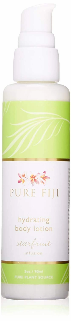 PURE FIJI Body Lotion Hydrating - Moisturizing Lotion for Dry Skin with Coconut Milk and Vitamin E, Organic Body Lotion For Women and Men, Starfruit Scent, 3 oz