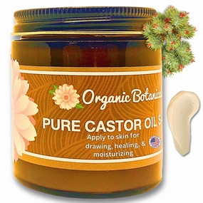 Pure Organic Castor Oil Salve - Unrefined Hexane-Free Moisturizer for Skin, Body & Face - Infused with Shea Butter for Deep Hydration - Natural Care Cream - Acne & Fine Lines, 2 oz