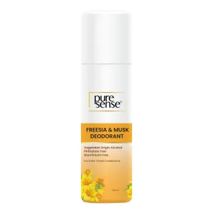 Pur.e,Sense Freesia & Musk Whitening Deodorant with Gycolic Acid & Niacinamide for Women 150ml