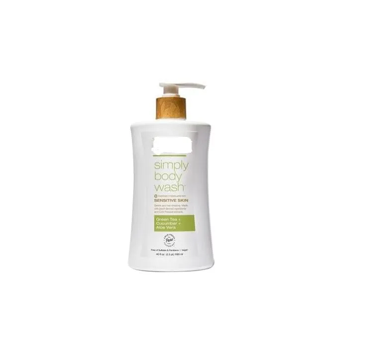 R.a.w S.u.g.a.r Simply Body Wash Green Tea   Cucumber   Aloe Vera - 40 fl oz