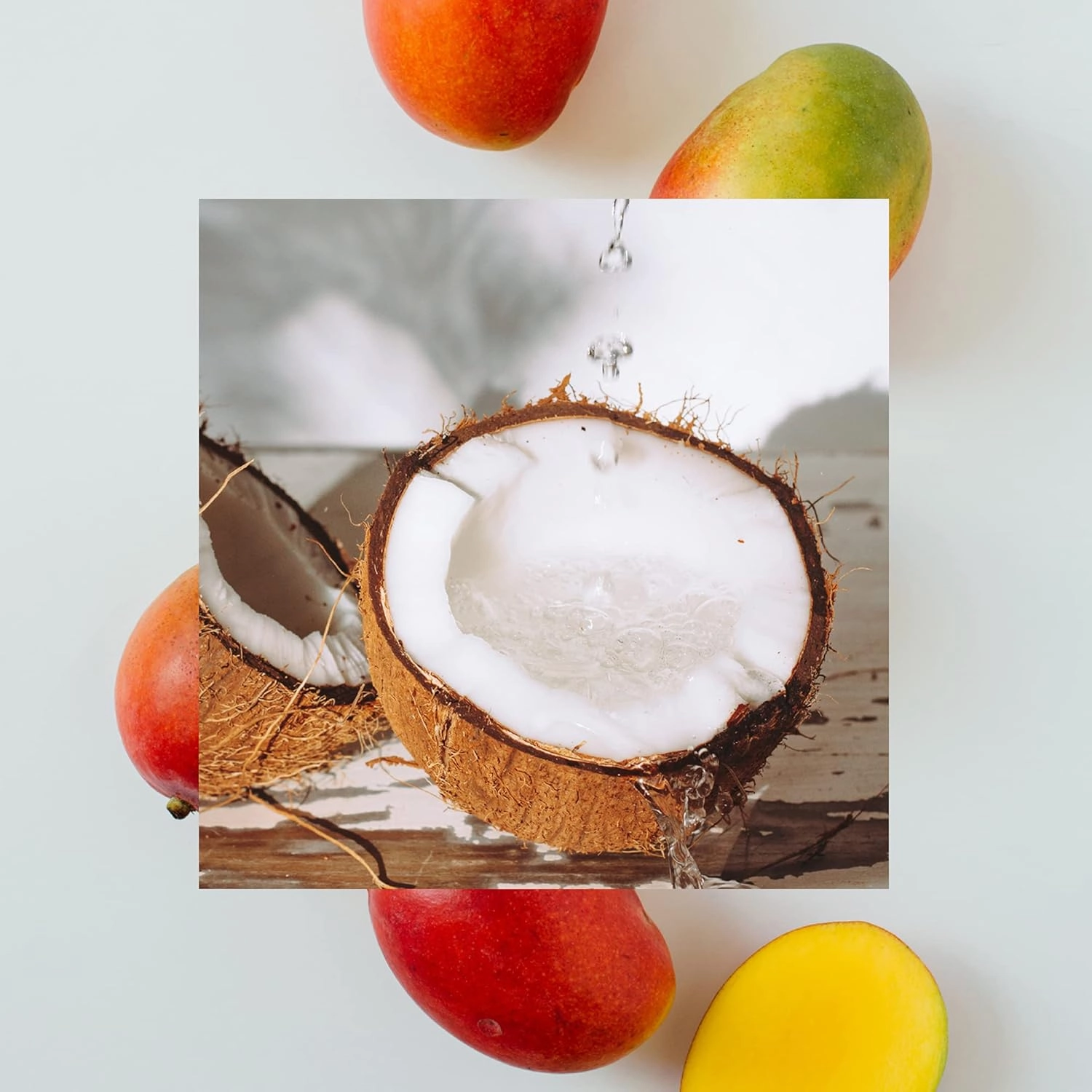 RAW SUGAR 6-Pack Liquid Hand Soap, Raw Coconut   Mango Simply Hand Wash, Moisturizing & Vibrant Aroma, Formulated without Parabens, Cruelty Free & Vegan - 16.9 Fl. Oz