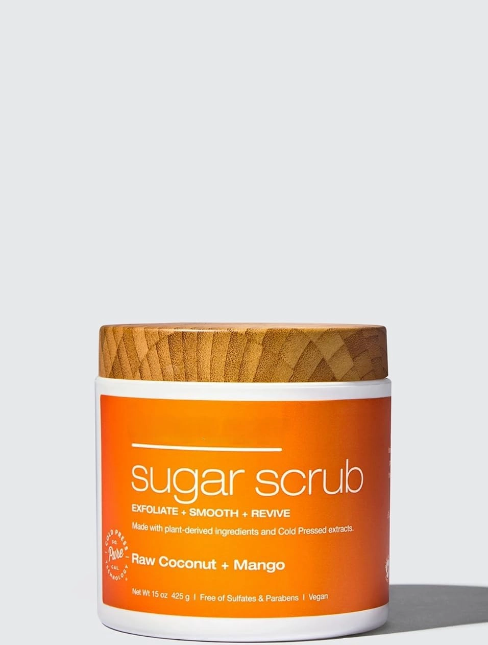 Raw Sugar, Sugar Scrub, Exfoliate   Nourish   Renew, Raw Coconut   Mango - 15oz