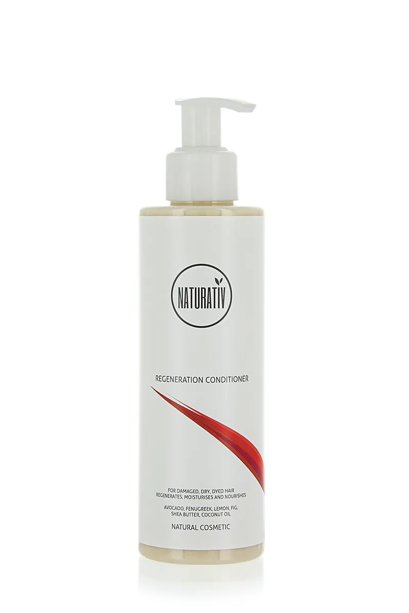 Regeneration Conditioner | Stimulates Hair Follicles, Moisturizes, Smoothes | Shea Butter, Coconut Oil, Lemon | 200 ml