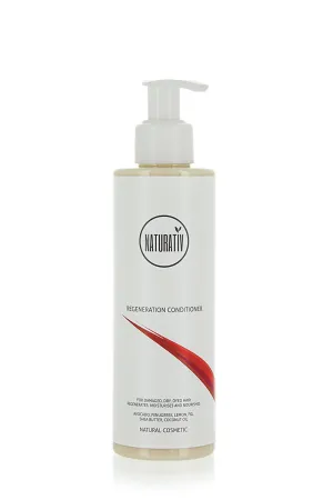 Regeneration Conditioner | Stimulates Hair Follicles, Moisturizes, Smoothes | Shea Butter, Coconut Oil, Lemon | 200 ml