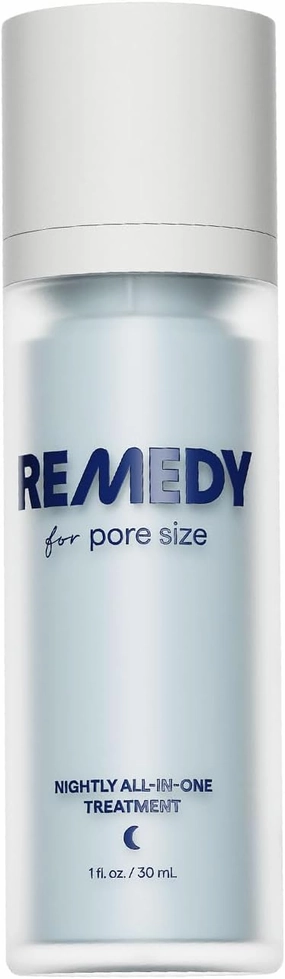 Remedy for Pore Size – Large Pore Minimizer with Retinol, BHA Salicylic Acid, Niacinamide – for Uneven Texture, Pimples, Blackheads, Whiteheads, Sebaceous Filaments – by Dermatologist Dr. Shah